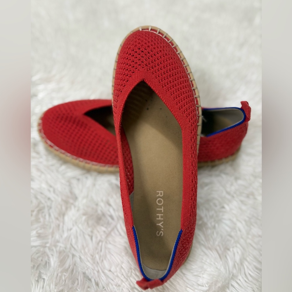 Rothy's Red and Blue Flats